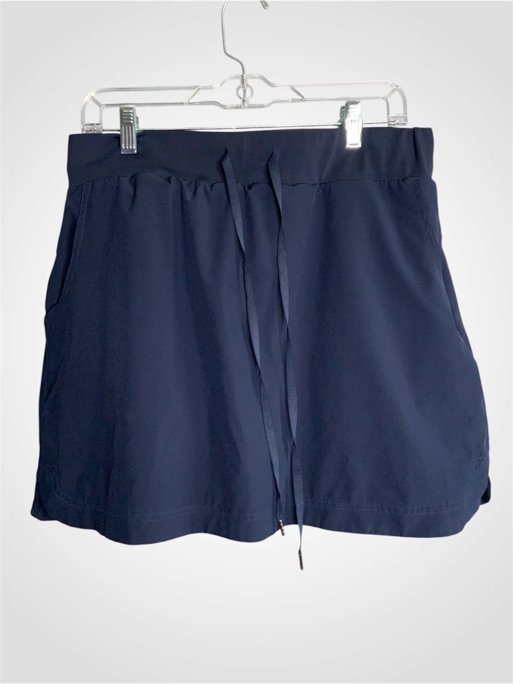 Westbound Navy Pull‑Tie Skort With Pockets Large
